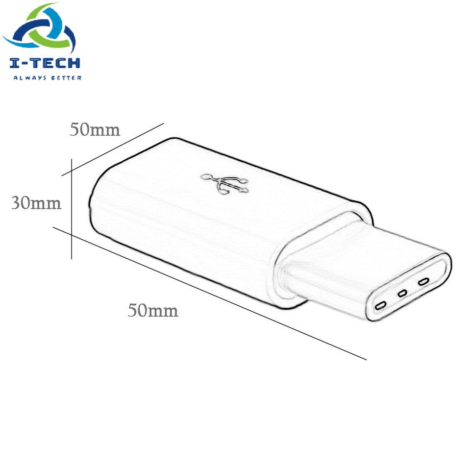 ⚡Khuyến mại⚡Universal USB 3.1 Type-C Connector to Micro USB Male to Female Converter Mini Portable USB-C Data Adapter Type C Device