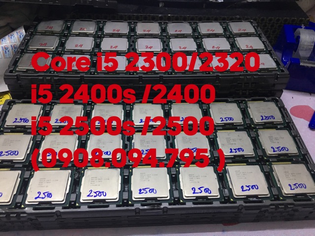 cpu core i5 2300, i5 2320, i5 2400, i5 2500, i5 2500s ,i5 2500k ,i5 2400s