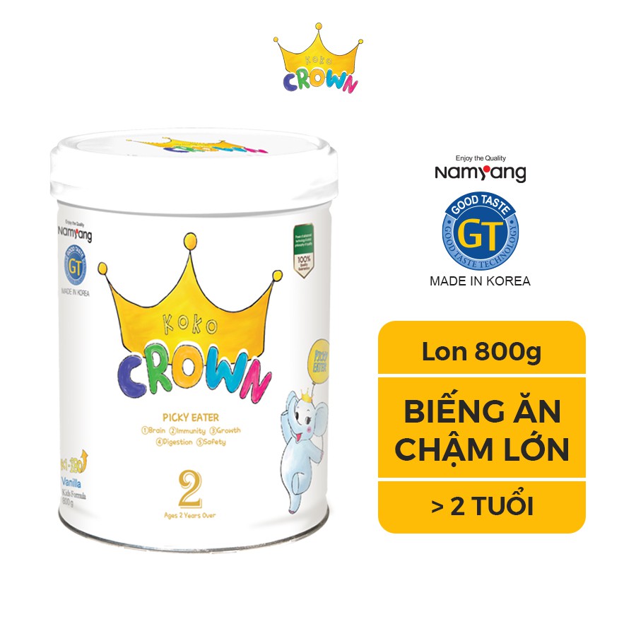 [Mã FMCGMALL giảm 8% đơn từ 250K] Sữa Bột Dinh Dưỡng KOKO CROWN Cho Trẻ Biếng Ăn Picky Eater 2 Hộp 800g