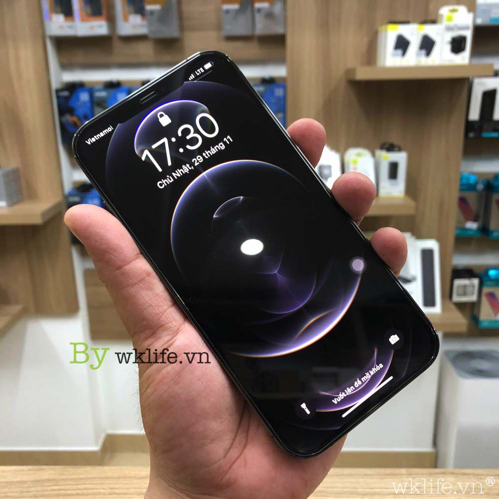 Cường iPhone Không Viền Đen ANANK 3D Cho iPhone 12 Pro Max