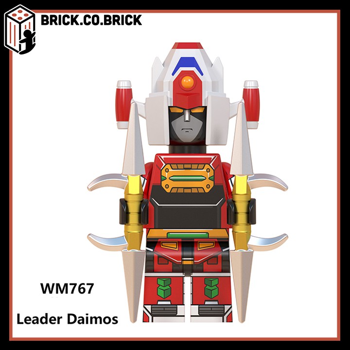 Đồ chơi lắp ráp minifigures mô hình lắp ráp sáng tạo cho bé Voltes V-Daimos-Super Robot Mechas WM6069