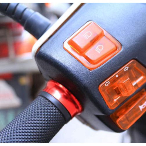 Bộ 5 nút bấm công tắc điều khiển đèn pha/còi xe máy .