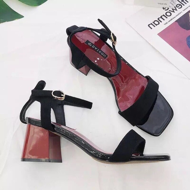 Sandal nữ quai ngang cao 6 phân