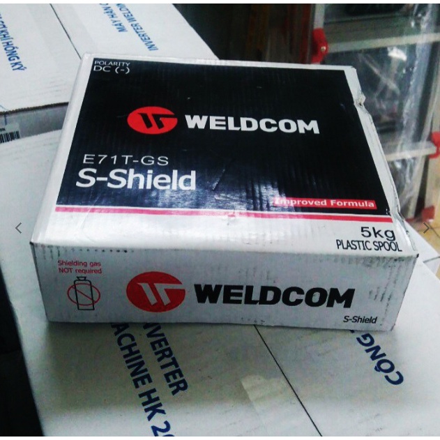 Dây hàn Mig lõi thuốc E71T-GS hãng WELDCOM -5kg, Hàn mig không khí