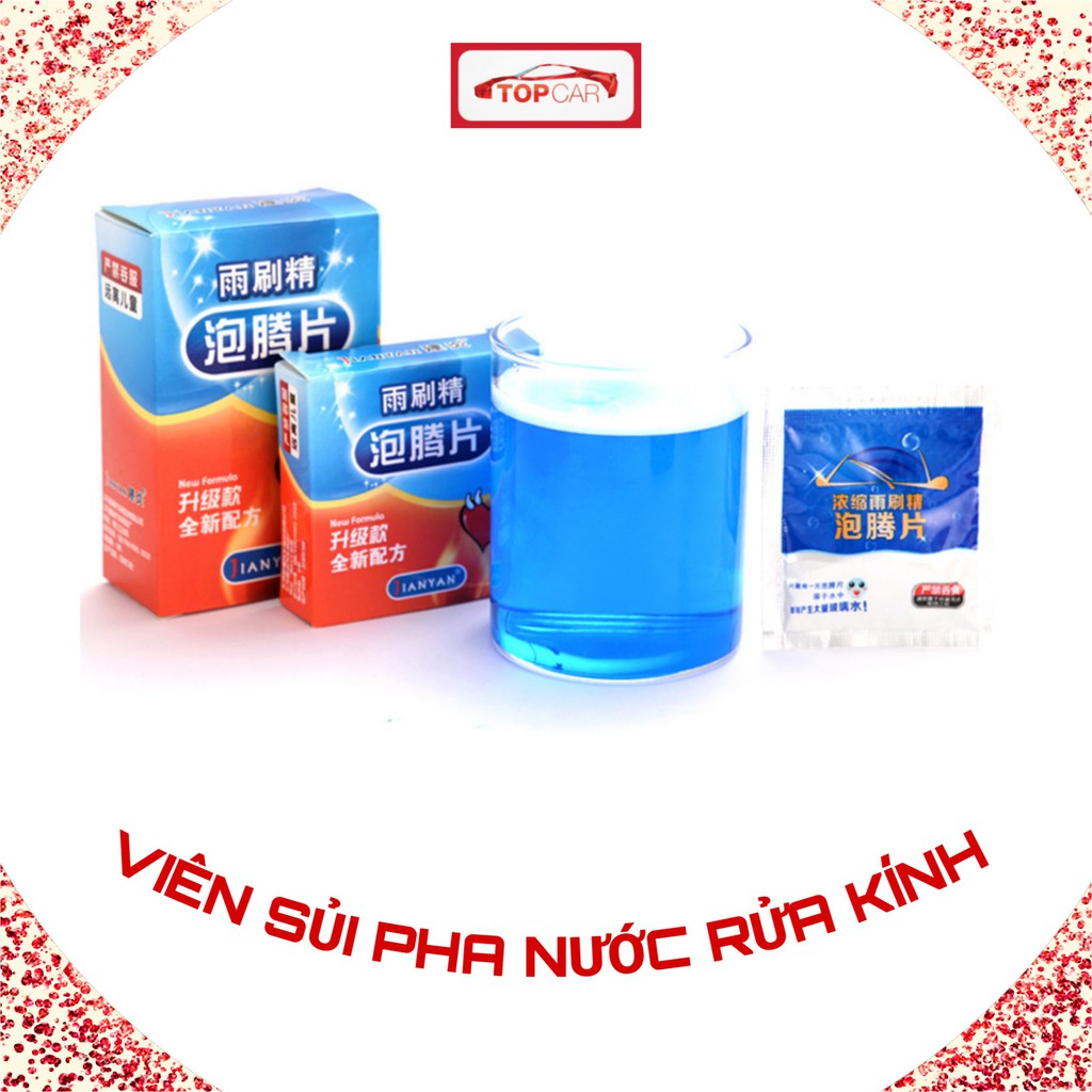 ⚡SIÊU RẺ⚡Combo 5 Viên Sủi Pha Nước Rửa Kính Xe Hơi Và Kính Trong Nhà | Tiện Lợi Và Tiết Kiệm