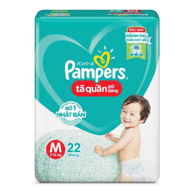 TÃ QUẦN PAMPERS GIỮ DÁNG L68 XL62 XXL56