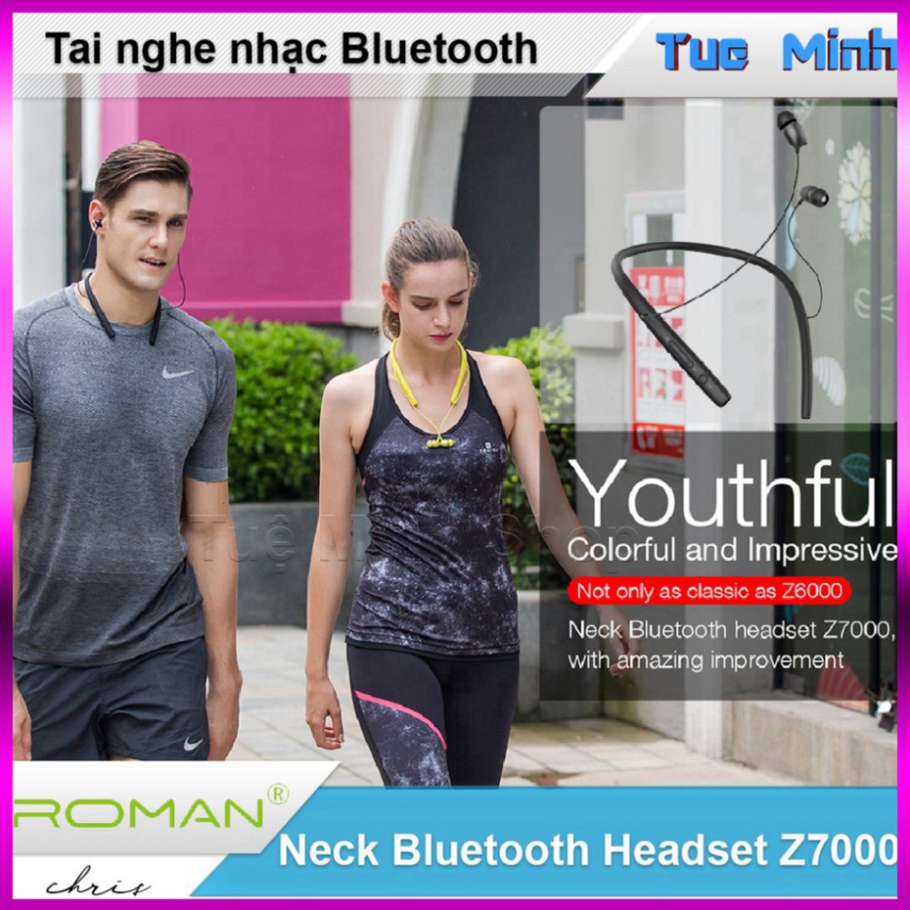 HÓT SALE Tai nghe nhạc không dây Bluetooth Roman Z7000 HÓT SALE