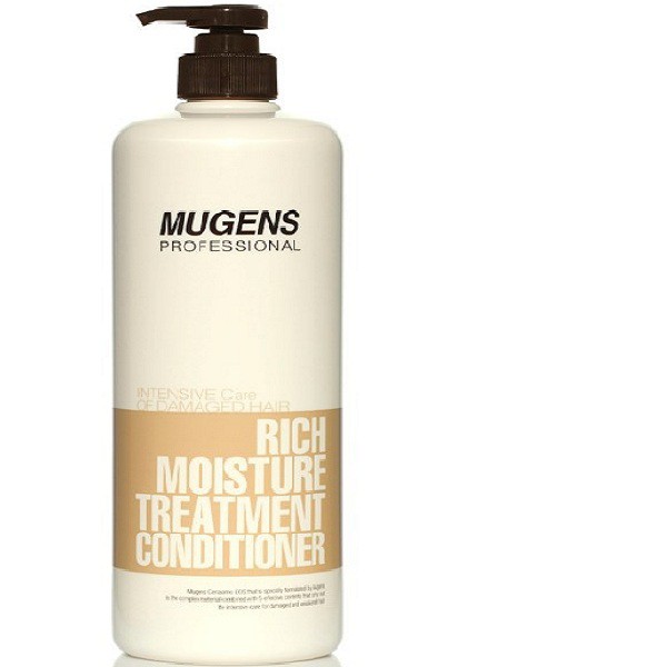 Cặp dầu gội dầu xả dưỡng chất mugens rich moisture treatment shampoo, conditioner 2 x  1000g