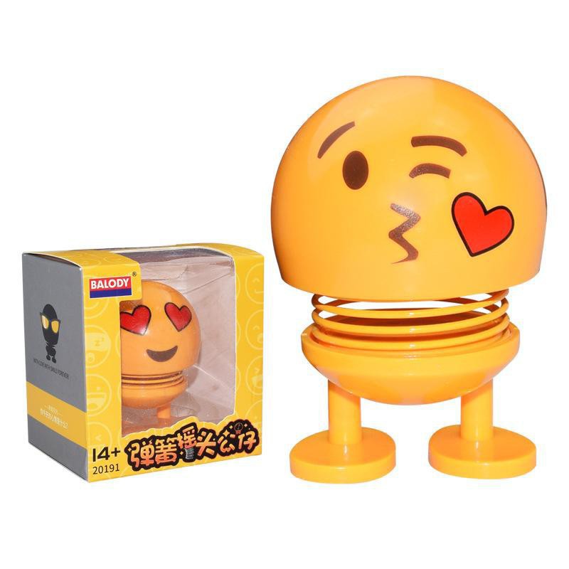 [ xả kho ] C96  Thú nhún Emoji con lắc lò xo trang trí - Thú Nhún Emoji Đáng Yêu HOT HIT