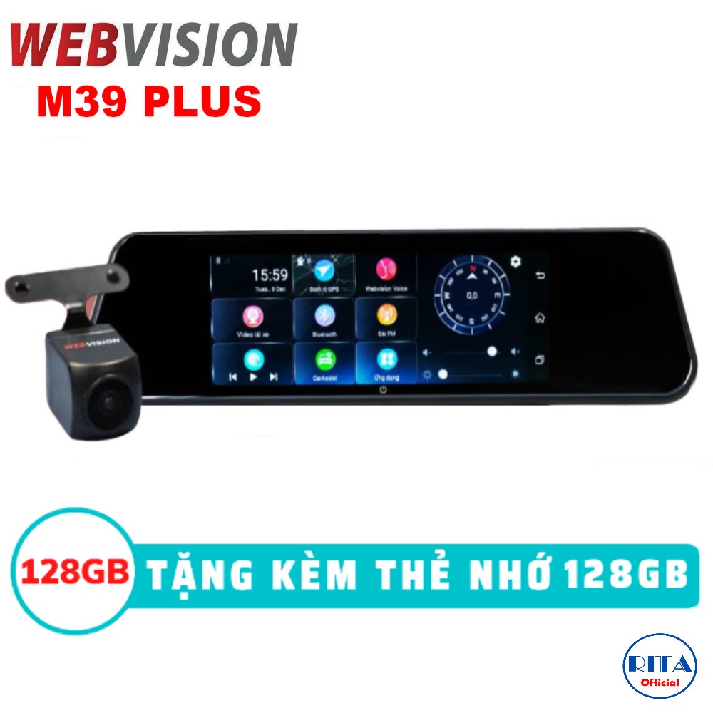 Camera Hành Trình Webvision M39 Plus [Kèm Thẻ Nhớ 128Gb]