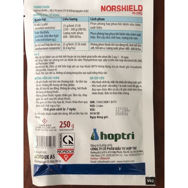 Thuốc trừ bệnh NORSHIELD sản phẩm chính hiệu Na uy