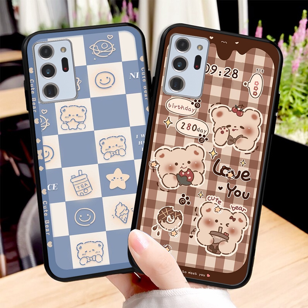 Ốp lưng Samsung NOTE 20 / NOTE 20 ULTRA in hình 3D GẤU cute be@r, soda, happy day cực hot ,thời thượng