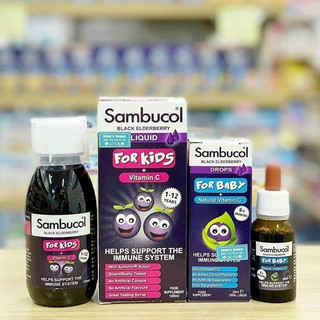 Tăng đề kháng Sambucol Drops nhỏ giọt cho bé từ 6 tháng tuổi