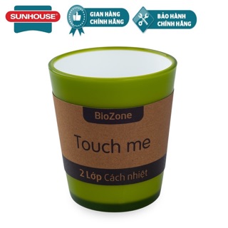 Cốc cách nhiệt 2 lớp biozone sunhouse 310ml kb-cu310pgt