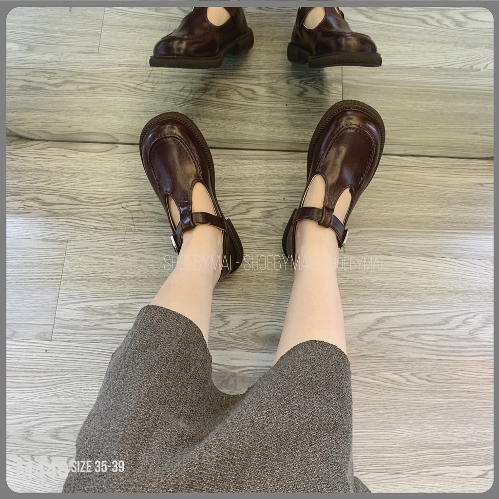 Giày búp bê nữ lolita cá tính 2 màu M440 SHOEBYMAI