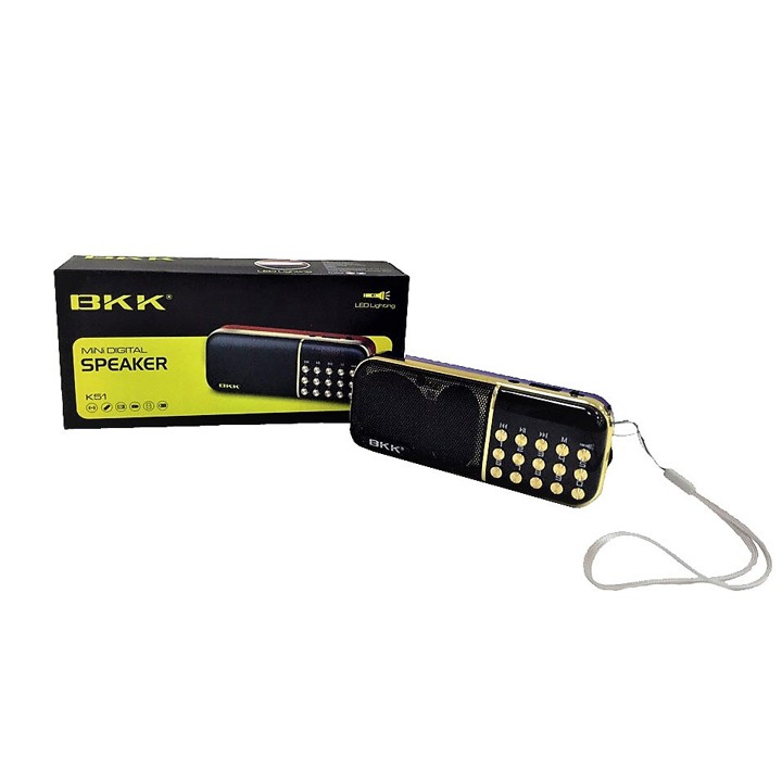 Loa usb,thẻ nhớ,FM BKK K51 - Đèn Pin Cực Sáng