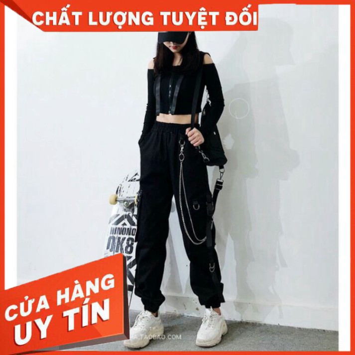 Quần kaki túi hộp kèm Dây Xích ( Có Video + Ảnh thật) - Hàng nhập khẩu