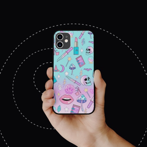 Ốp lưng iphone hình Sáng Tạo Son Và Hoa Hồng collage art minimalism chống ố  cho các dòng SAMSUNG PAP20210645