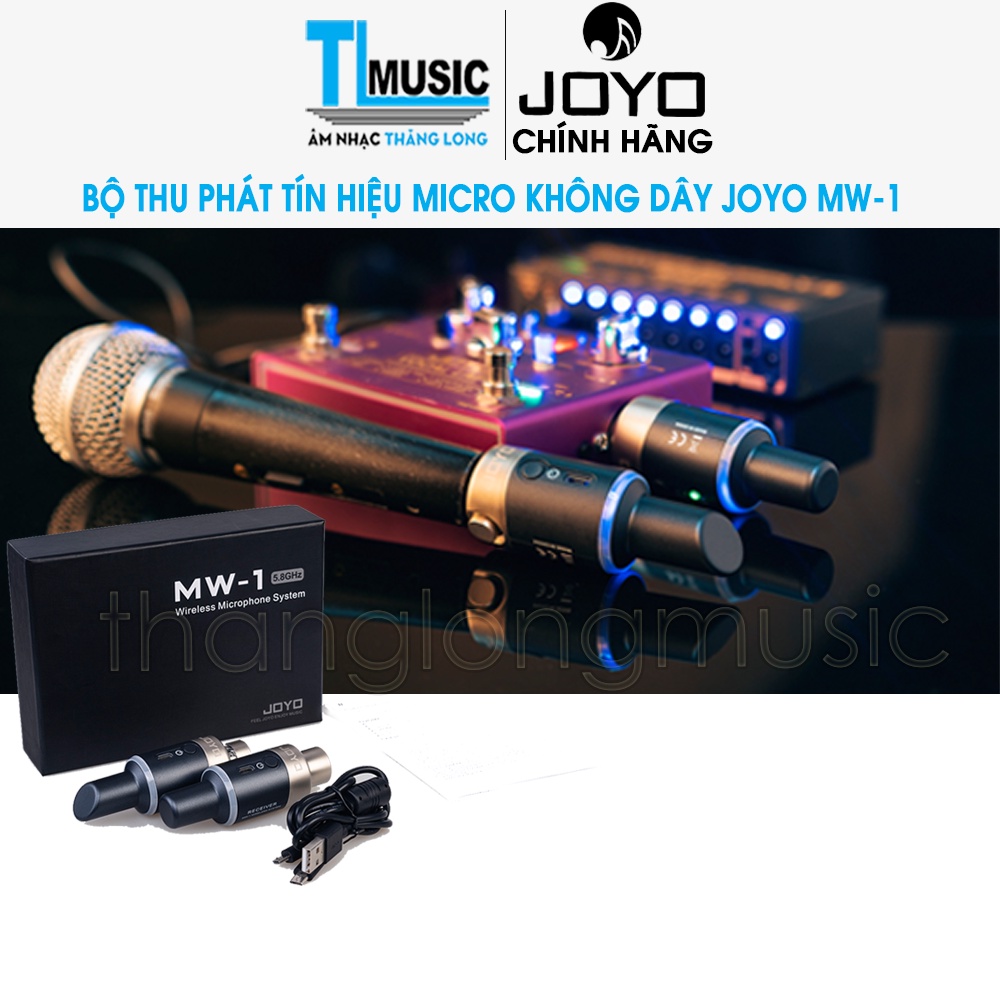 [Chính hãng] JOYO MW-1 - Hệ thống thu phát tín hiệu micro không dây JOYO 5.8ghz XLR ( Microphone wireless system )
