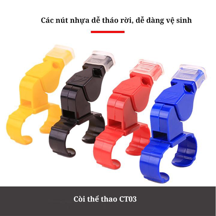 Còi trọng tài, còi huấn, còi team building bằng nhựa CT03