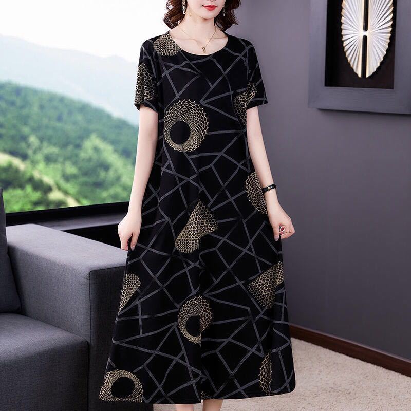 Summer Fashion Wide Formal Dress For Middle Aged Women | BigBuy360 - bigbuy360.vn