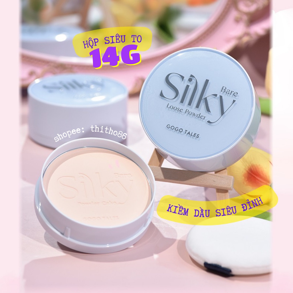 Phấn Phủ Dạng Nén Kiềm Dầu GOGO TALES Silky Mist Nude GT356 - GOGOTALES