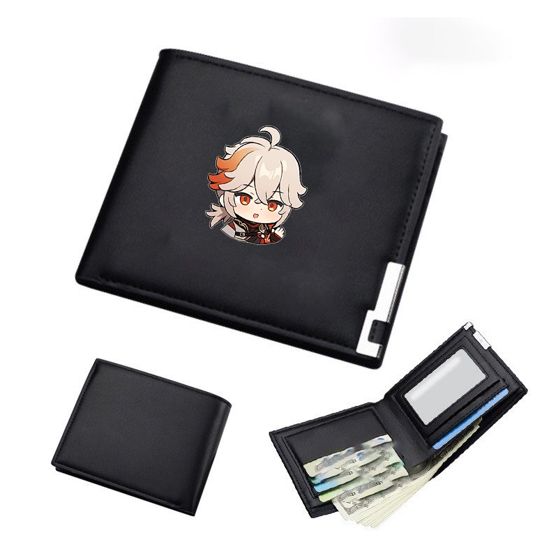 Ví da cầm tay nam nữ in hình nhân vật KAZUHA Genshin Impact game chibi anime xinh xắn thời trang