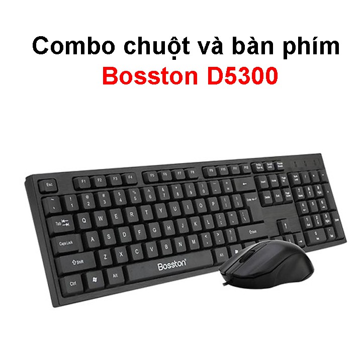 [Mã ELFLASH5 giảm 20K đơn 50K] Combo chuột và bàn phím Bosston D5300 | BigBuy360 - bigbuy360.vn