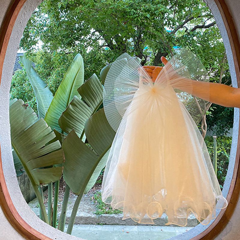 Đầm Công Chúa Thắt Nơ Lưng Màu Trơn Thời Trang Mùa Hè Hàn Quốc Dành Cho Bé Gái Se7en