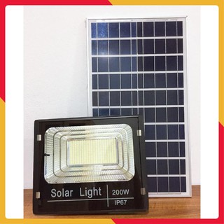 Đèn năng lượng mặt trời ⚜️freeship⚜️đèn led pha năng lượng mặt trời 200w baba