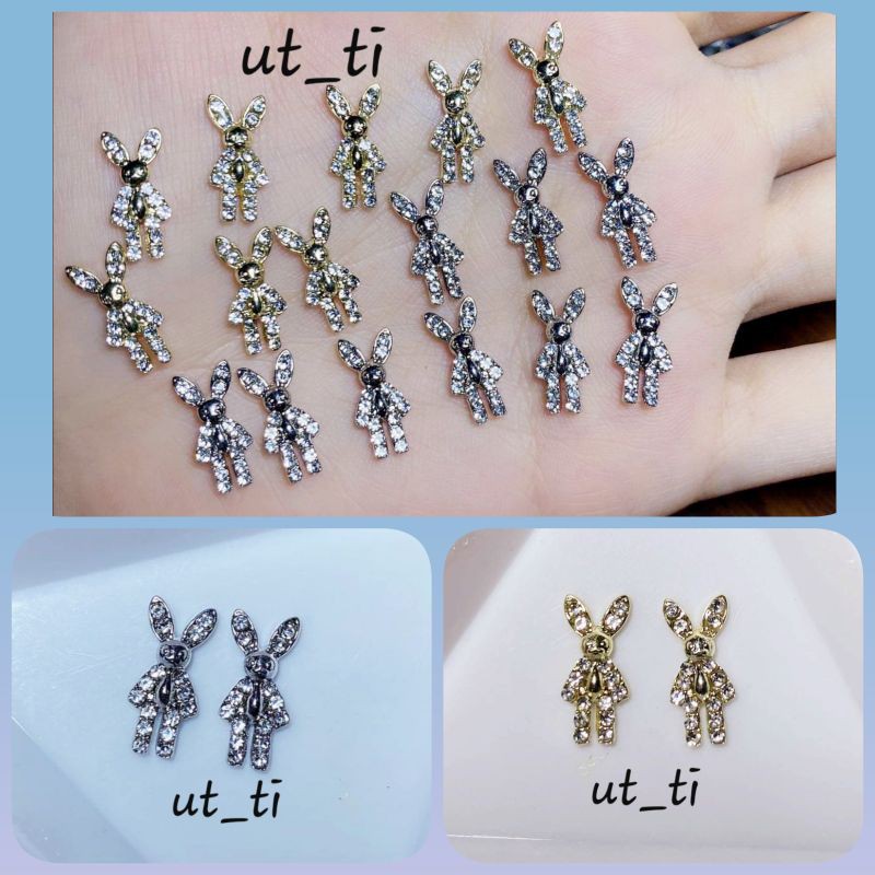 charm thỏ đá nail mã 35