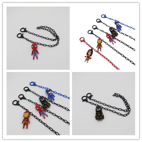 Dây Đeo Khẩu Trang Hình Siêu Anh Hùng Hoạt Hình 58cm Chống Thất Lạc Cho Bé