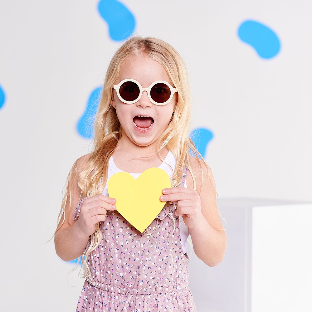 Kính chống tia cực tím có tròng kính phân cực Babiators – Sweet Cream, cho bé 3-5 tuổi