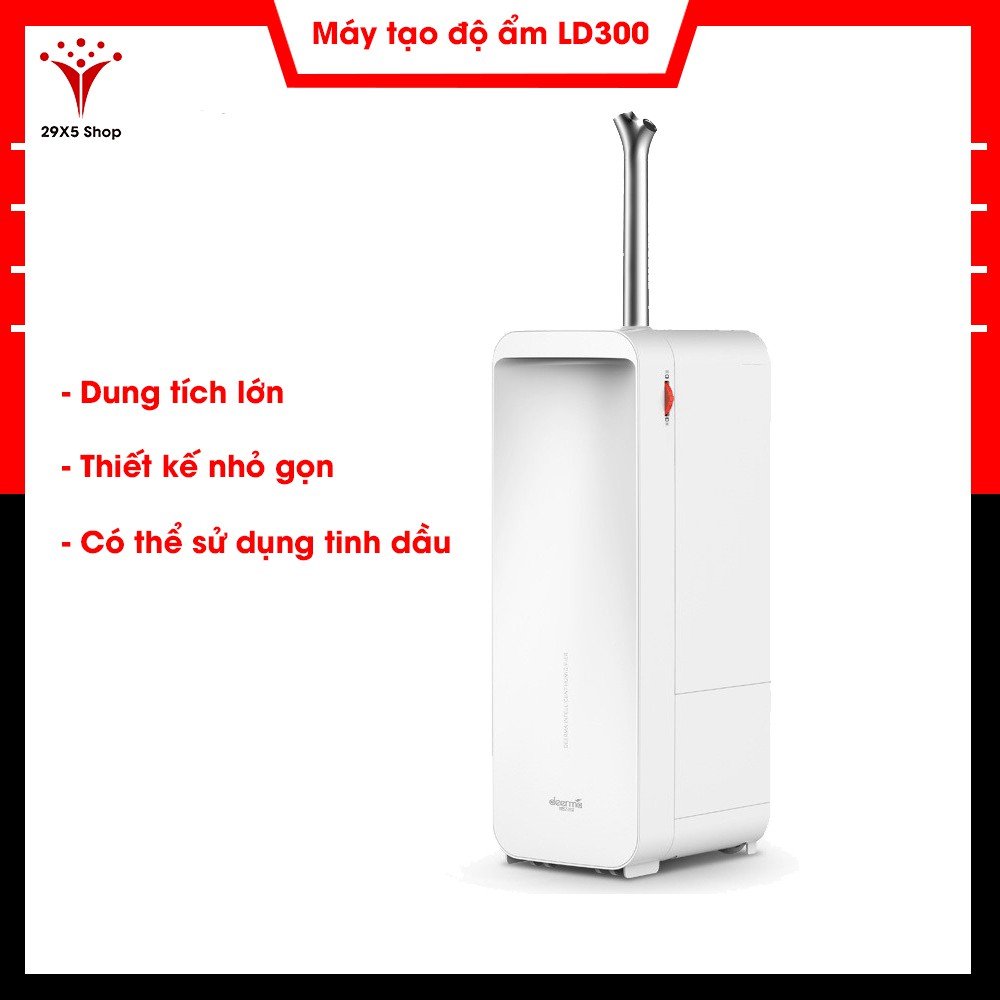 Máy tạo độ ẩm Deerma LD300 (sử dụng được tinh dầu) 5L - Bảo hành 1 tháng