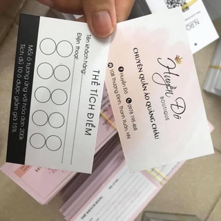 IN CARD VISIT- PHIẾU TÍCH ĐIỂM☘️