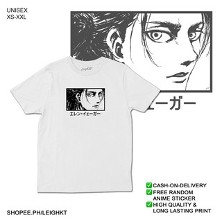 [ Sale] Áo phông Anime Eren Yeager AOT ngắn tay cực ngầu giá tận xưởng