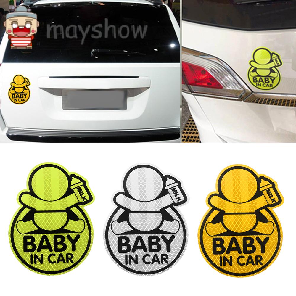 Miếng Dán Trang Trí Xe Hơi In Chữ Baby In Car