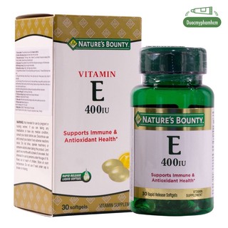 Thực Phẩm Bảo Vệ Sức Khỏe Bổ Sung Vitamin E Natures Bounty Vitamin E-400IU (30 viên/hộp)