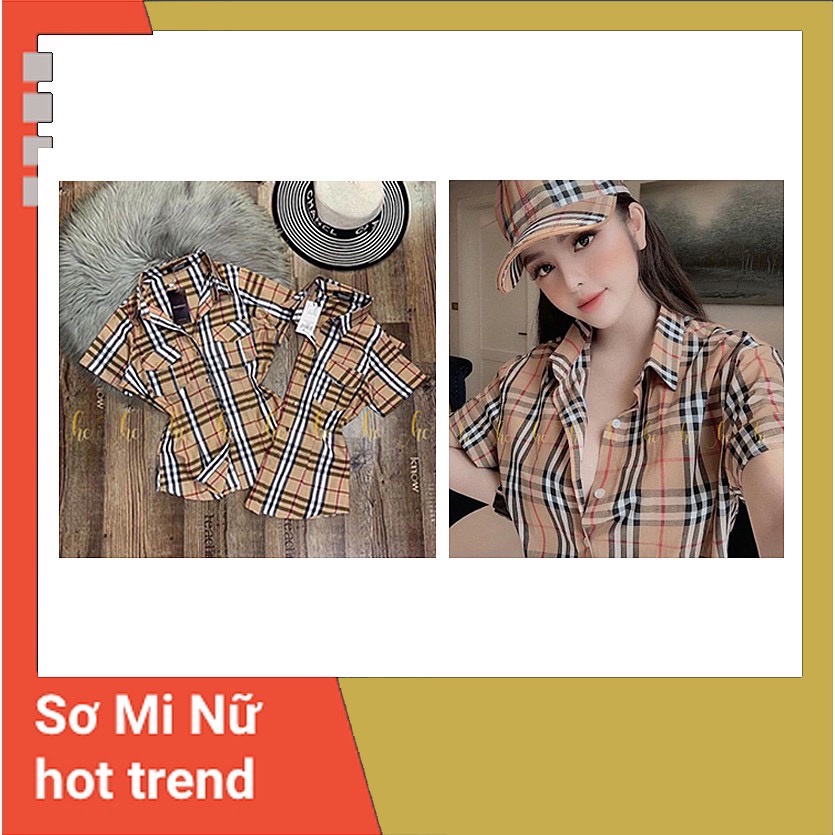 Áo sơ mi kẻ cộc bbr [Ảnh Thật]