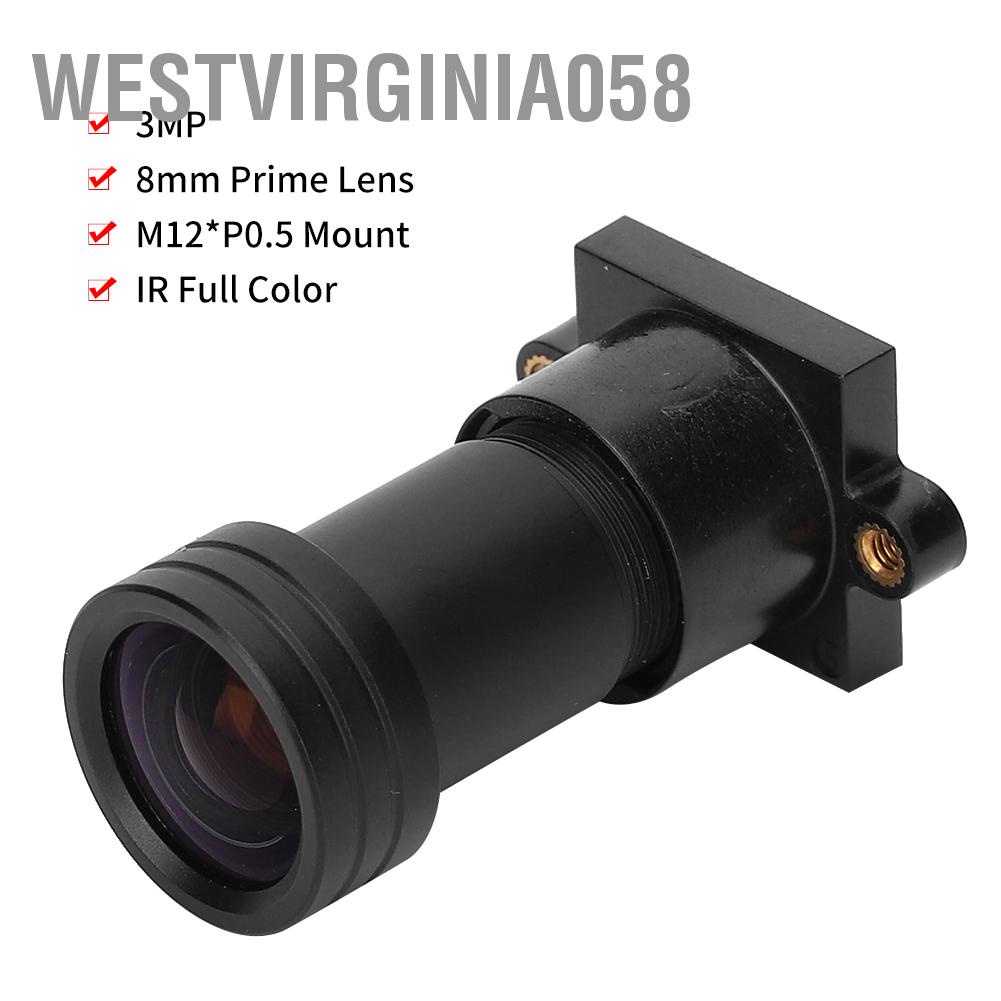 Hàng Hot Ống kính camera hồng ngoại 3MP Đủ màu 8mm Tiêu cự cố định Định dạng hình ảnh 1 / 2.5 inch Giám sát độ nét cao Hàng giao ngayWestvirginia058