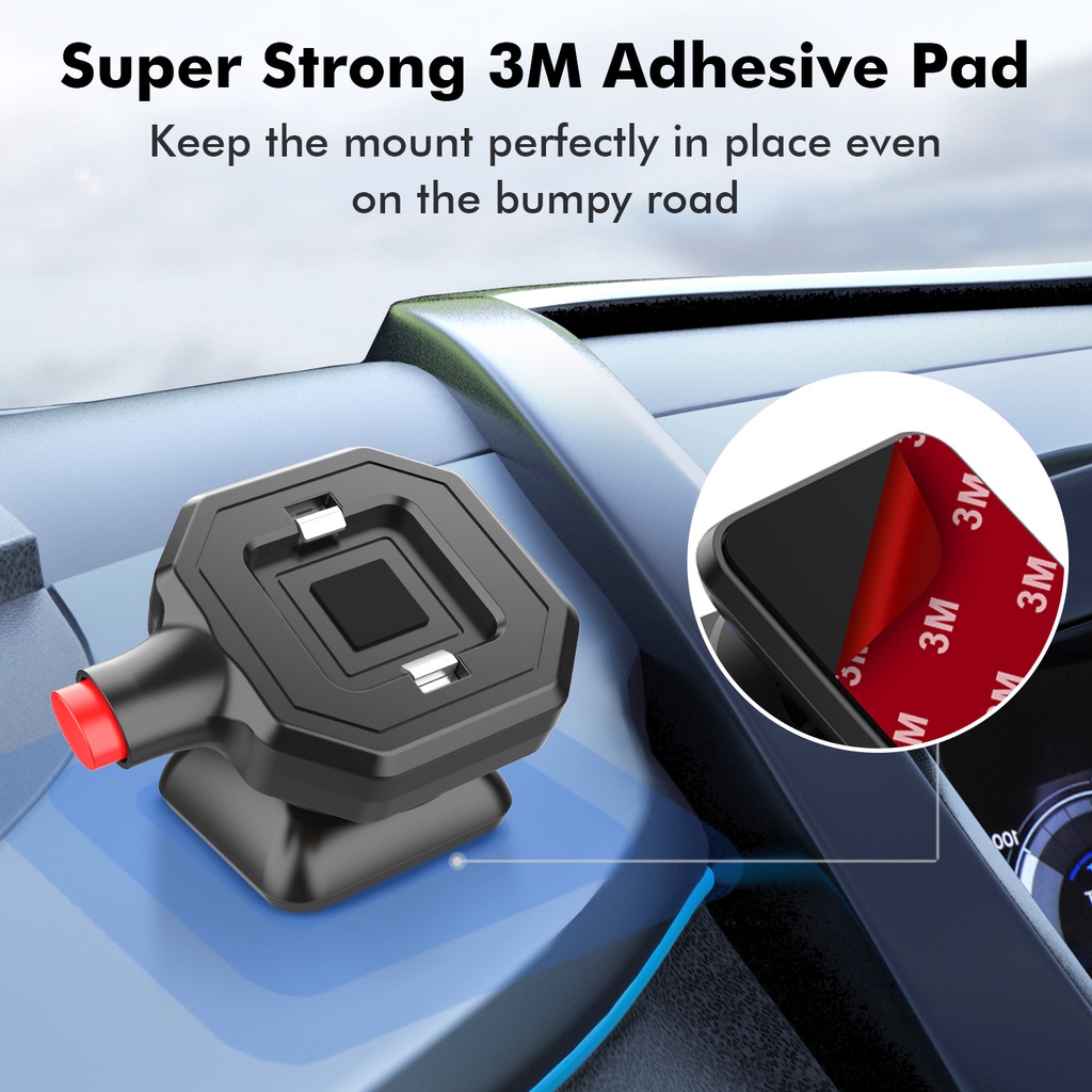 360 ° Giá Đỡ Điện Thoại Đa Năng Gắn Bảng Điều Khiển Xe Hơi Tiện Dụng