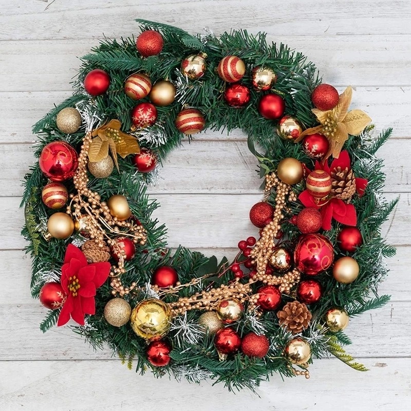 24 trái châu trang trí cây thông noel tiện lợi