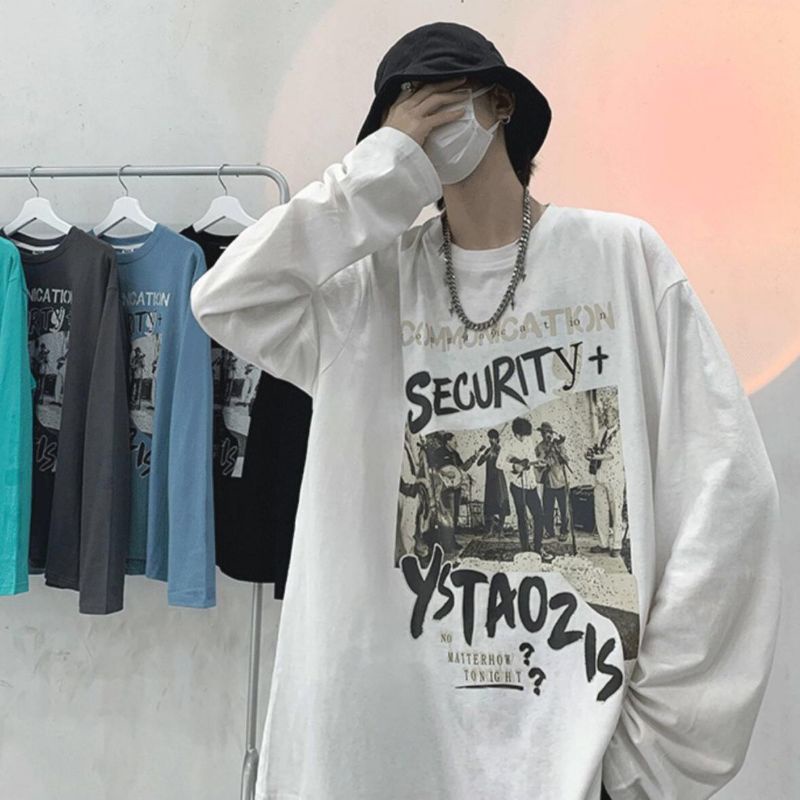 Áo Thun Tay Dài In Hình SECURITY Form Unisex Phông Form Rộng Dài Tay In Hình Cá Tính Nam Nữ Ulzzang HOT