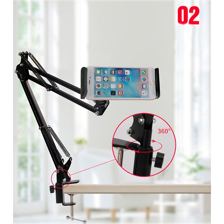 CAM KẾT LỖI 1 ĐỔI 1 | COMBO KẸP ĐIỆN THOẠI ĐẦU GIƯỜNG + KÍNH PHÓNG ĐẠI 3D I | BigBuy360 - bigbuy360.vn