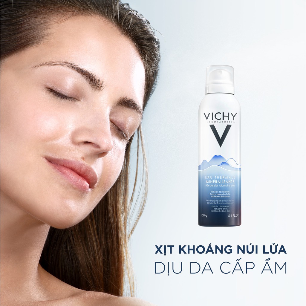 Nước Xịt Khoáng Vichy Dưỡng Da  Cấp Nước cho da 150ml HÀNG CHUẨN