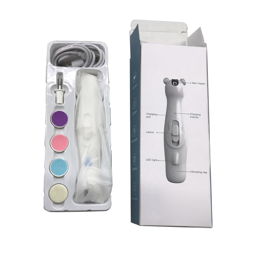 Bộ Dụng Cụ Đánh Bóng Móng Tay Em Bé Bằng Điện Có Thể Sạc Lại