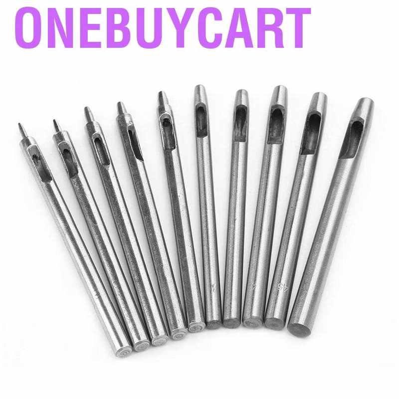 Set 10 dụng cụ đục lỗ tiện cho dây đồng hồ đeo tay và đồ da