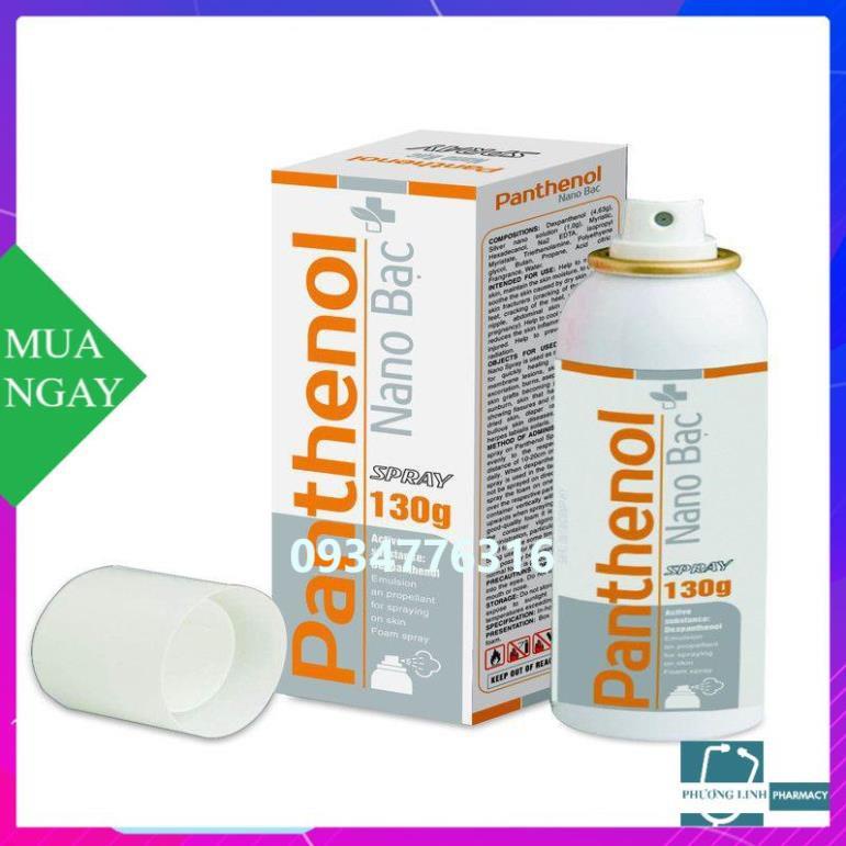 XỊT BỎNG PANTHENOL NANO BẠC SPRAY 130GR