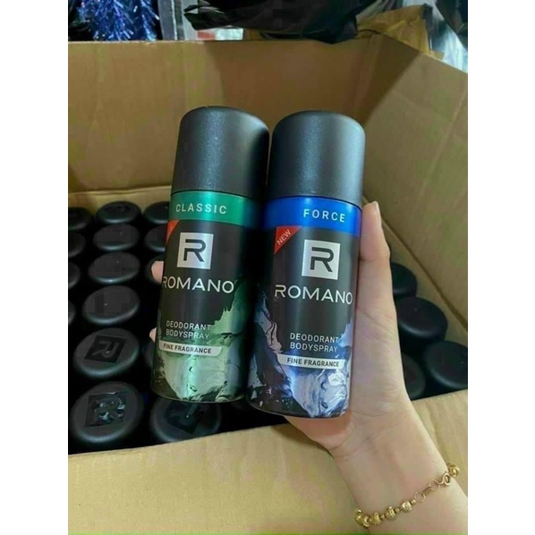 Xịt Ngăn Mùi Nước Hoa Cao Cấp Romano / Xịt Ngăn Mùi Toàn Thân Romano