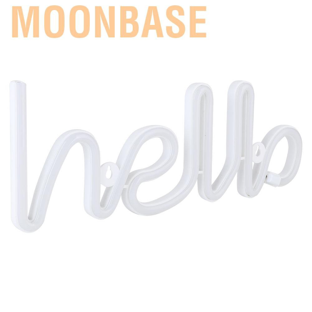 Moonbase Unique Hello English Letter Shape LED Light Decorative for Proposal Birthday Party Home